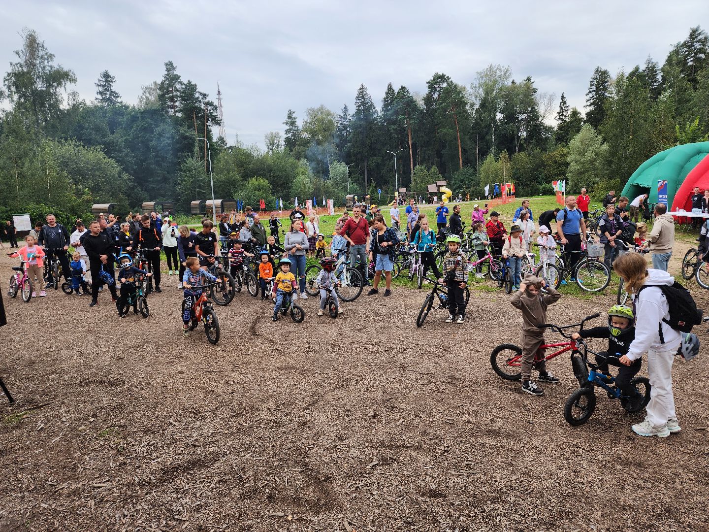Велопробег, Мытищи, лесопарк, 400 лет
