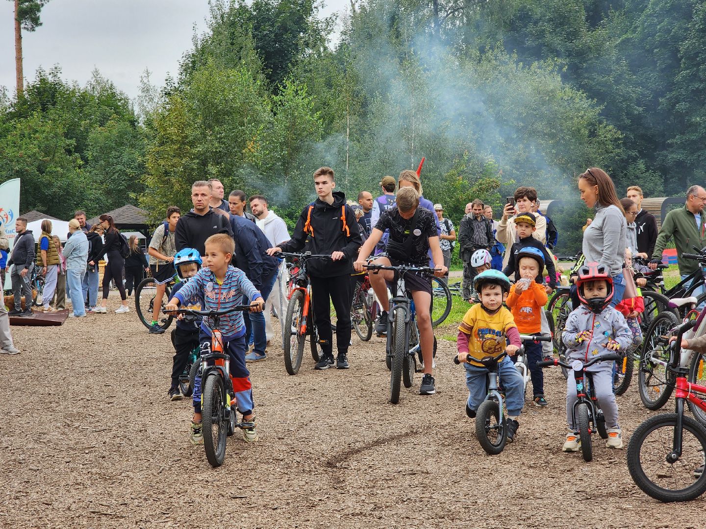 Велопробег, Мытищи, лесопарк, 400 лет