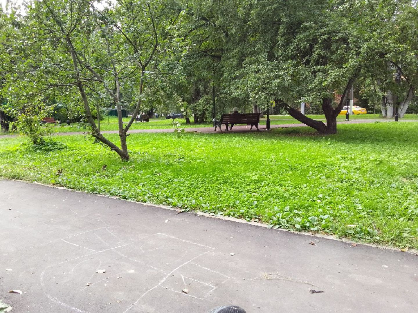 Долгопрудный, Яблоневый сад, благоустойство, асфальт, брусчатка