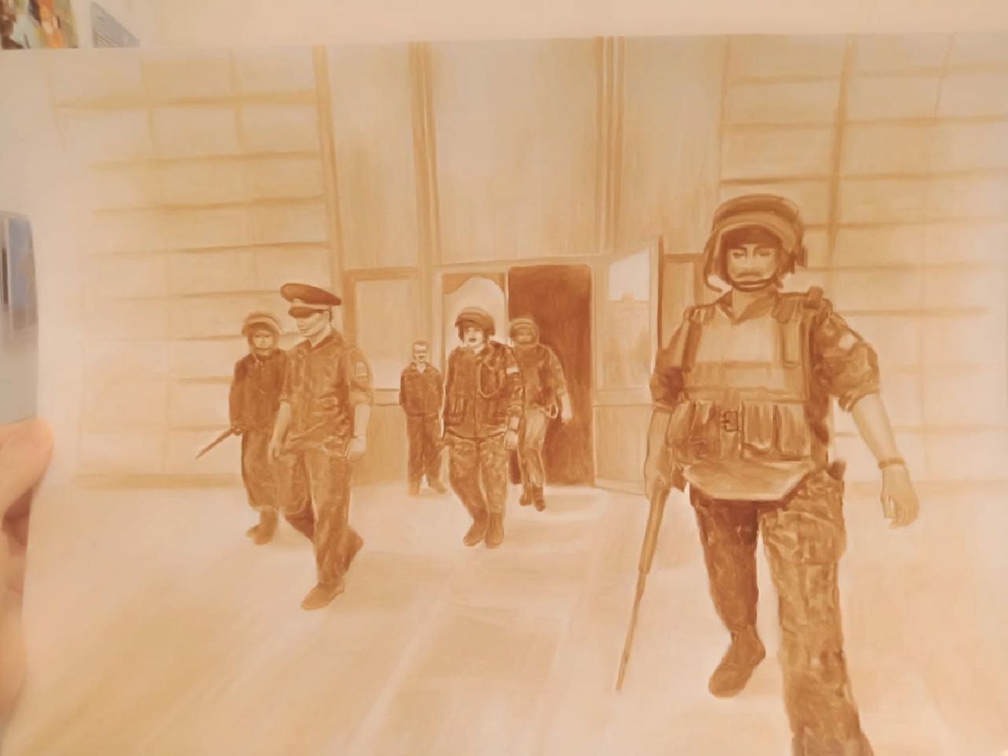 Нахабино, кофе, кофеграфия, Шойгу, подарок