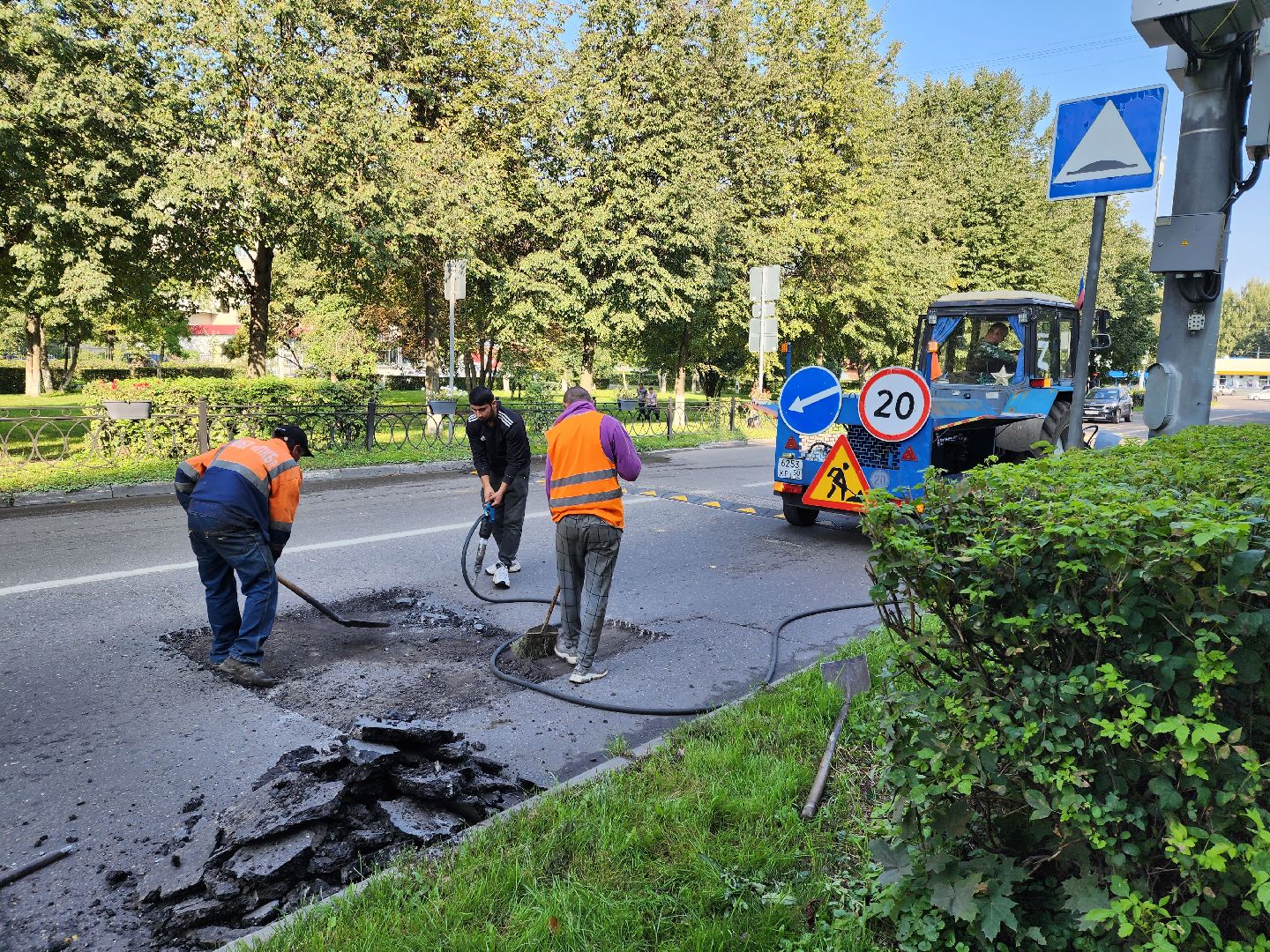 Подольск, ямочный ремонт, дороги, благоустройство дорог,