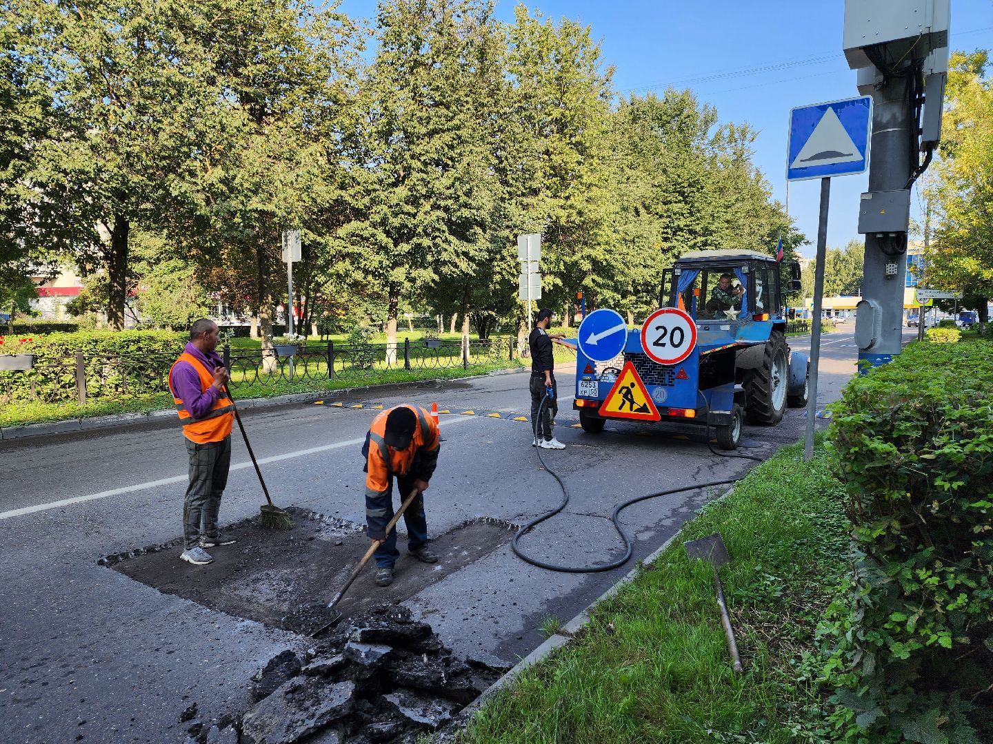 Подольск, ямочный ремонт, дороги, благоустройство дорог,