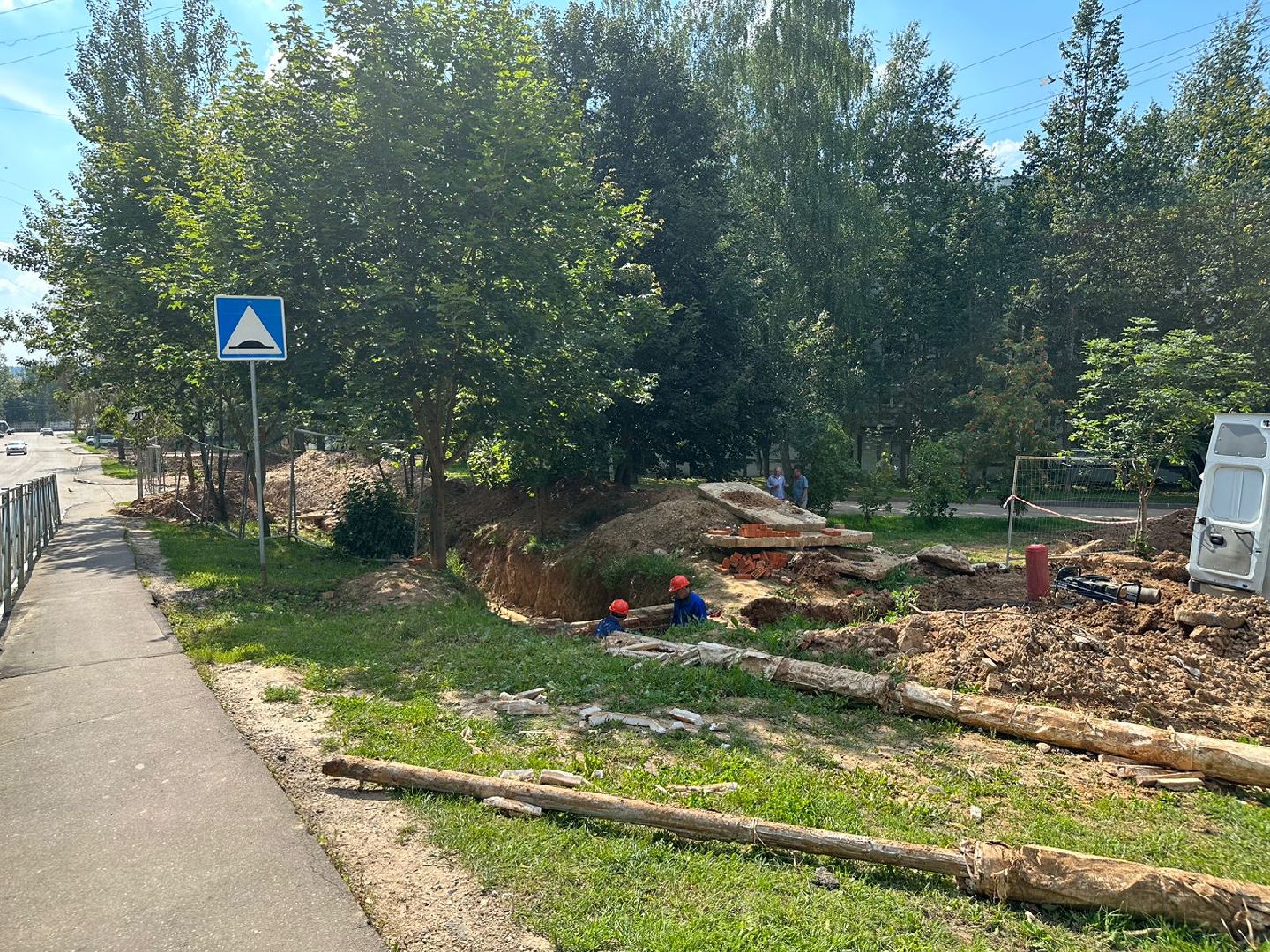 Ремонт теплотрассы, капитальная замена труб, теплосеть Наро-Фоминска