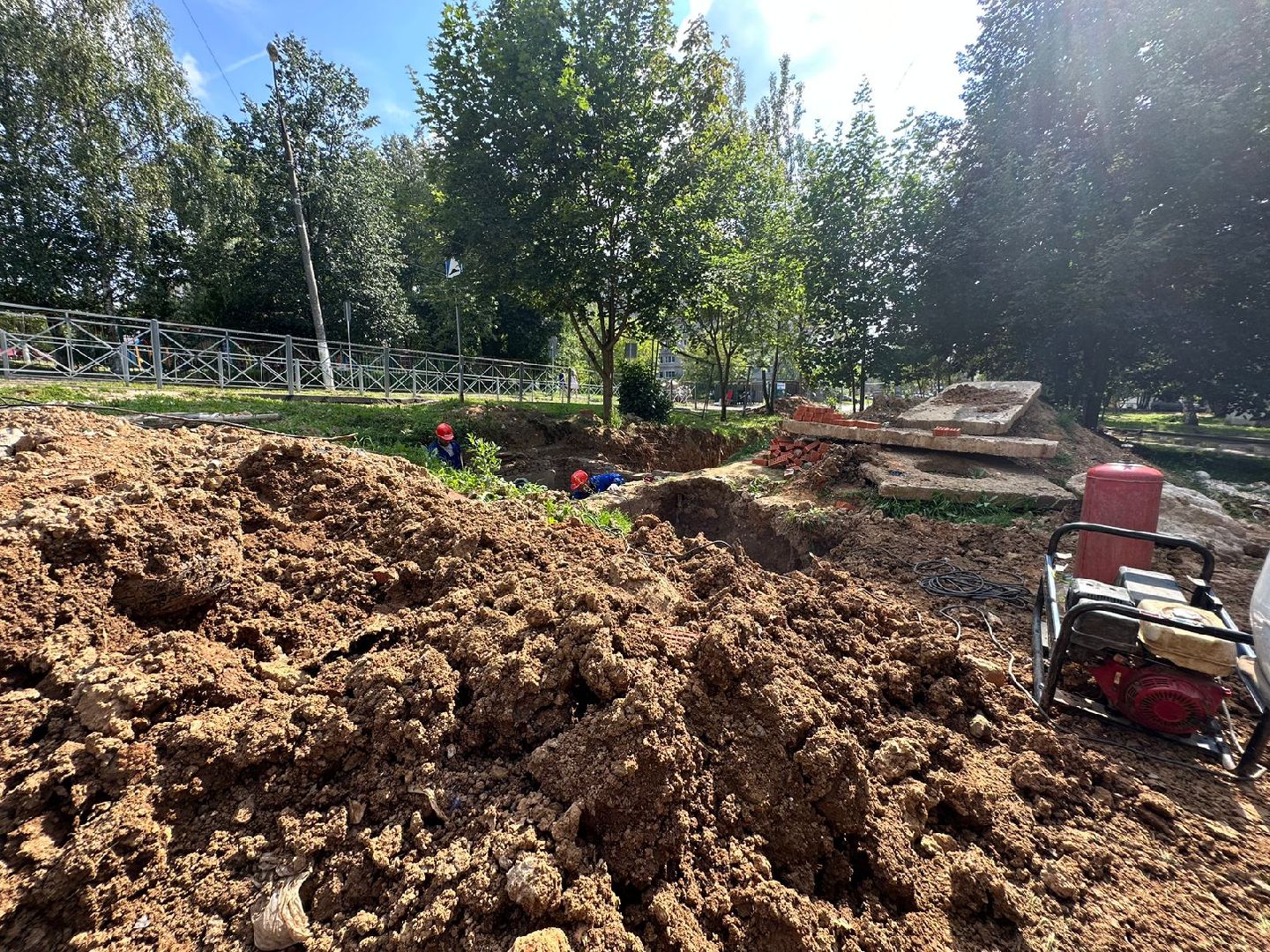 Ремонт теплотрассы, капитальная замена труб, теплосеть Наро-Фоминска