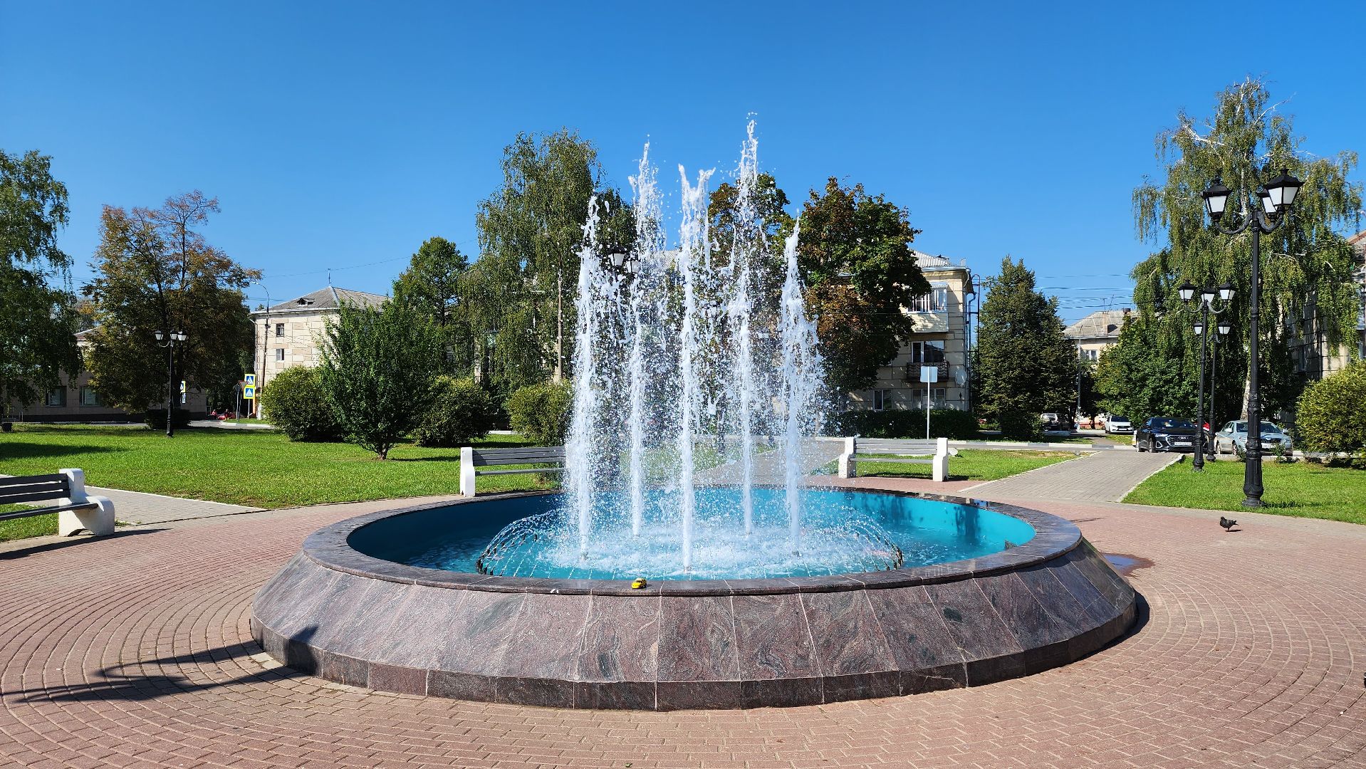 Кашира, фонтан, сквер, благоустройство