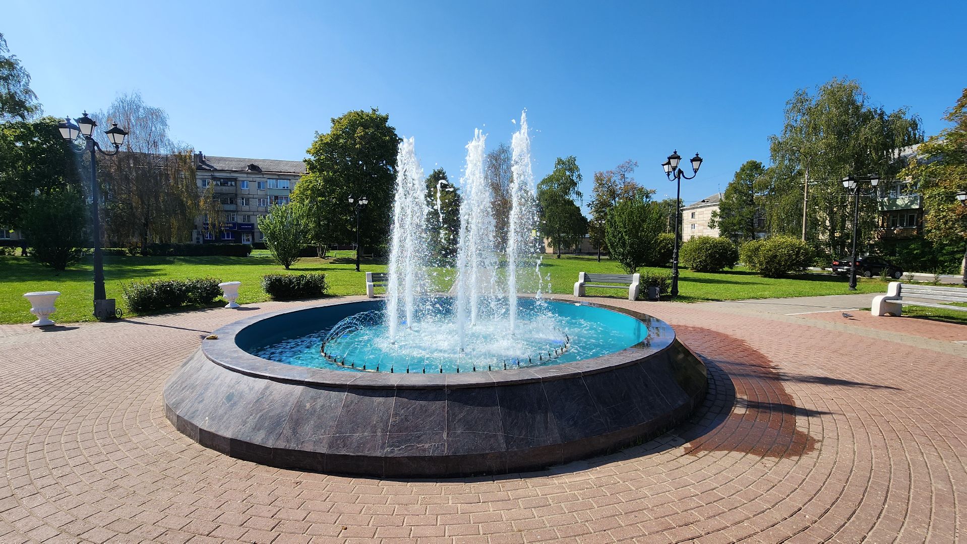 Кашира, фонтан, сквер, благоустройство