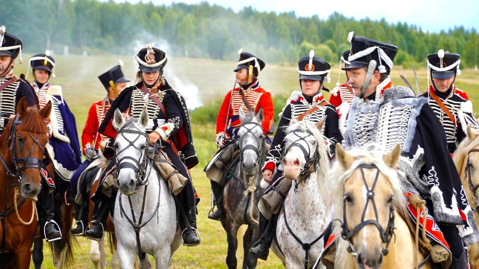 Можайск, Можайский городской округ, Подмосковье, военно-исторический фестиваль, День Бородина, праздник, туризм, зрители, французкая армия, русская армия