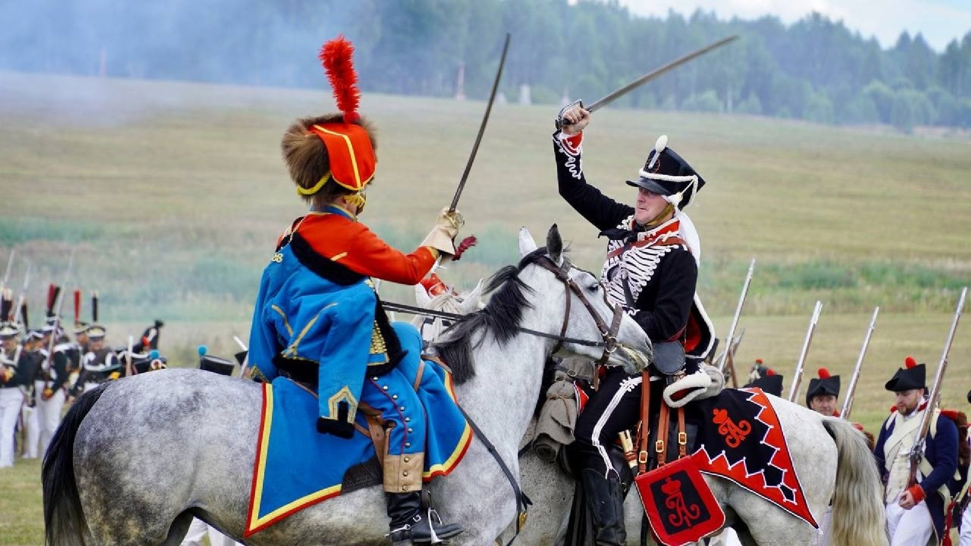 Можайск, Можайский городской округ, Подмосковье, военно-исторический фестиваль, День Бородина, праздник, туризм, зрители, французкая армия, русская армия