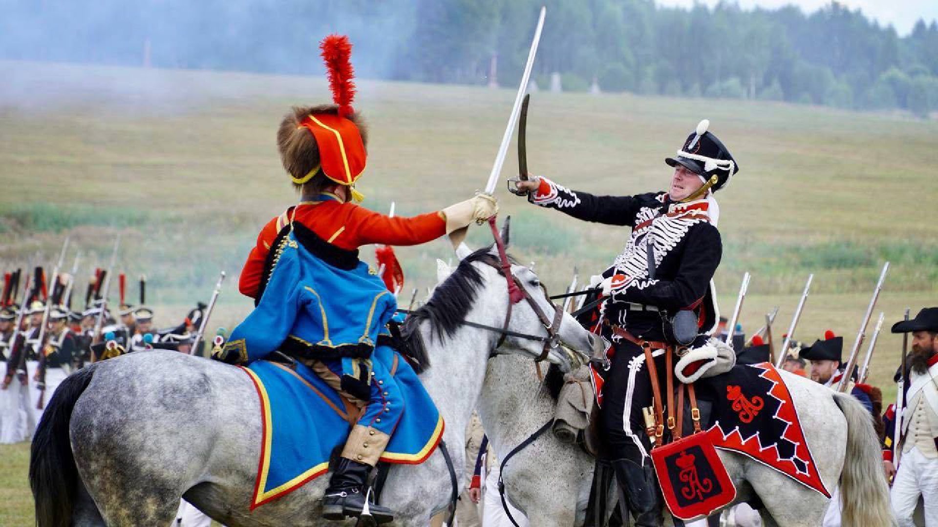 Можайск, Можайский городской округ, Подмосковье, военно-исторический фестиваль, День Бородина, праздник, туризм, зрители, французкая армия, русская армия