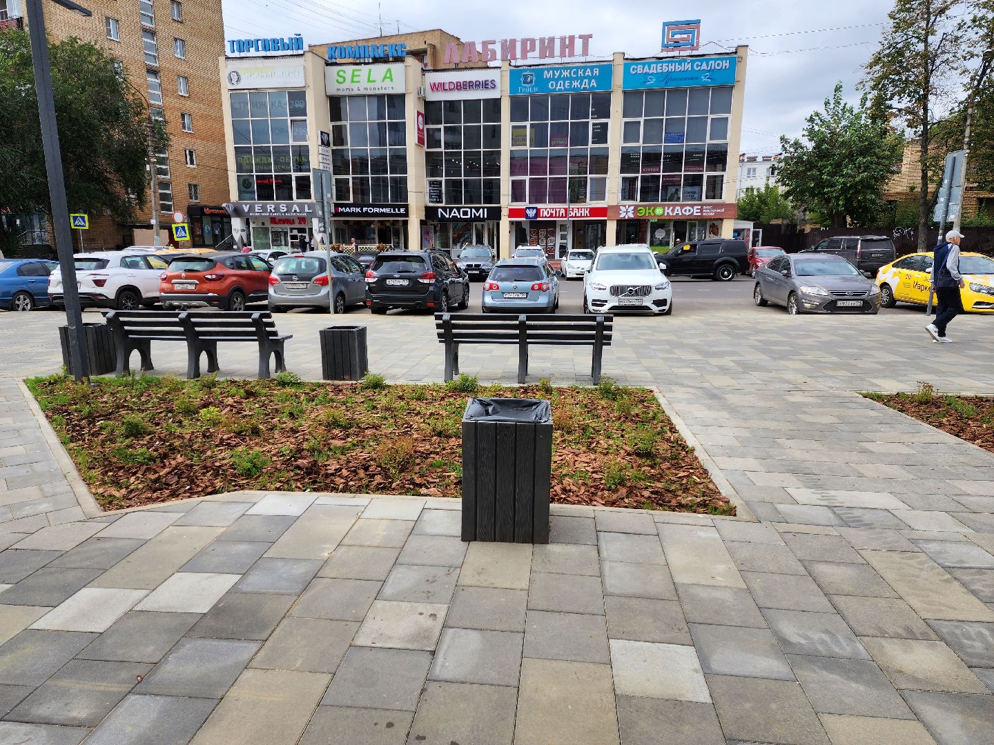 Раменское, благоустройство, площадь у кинотеатра Юбилейный