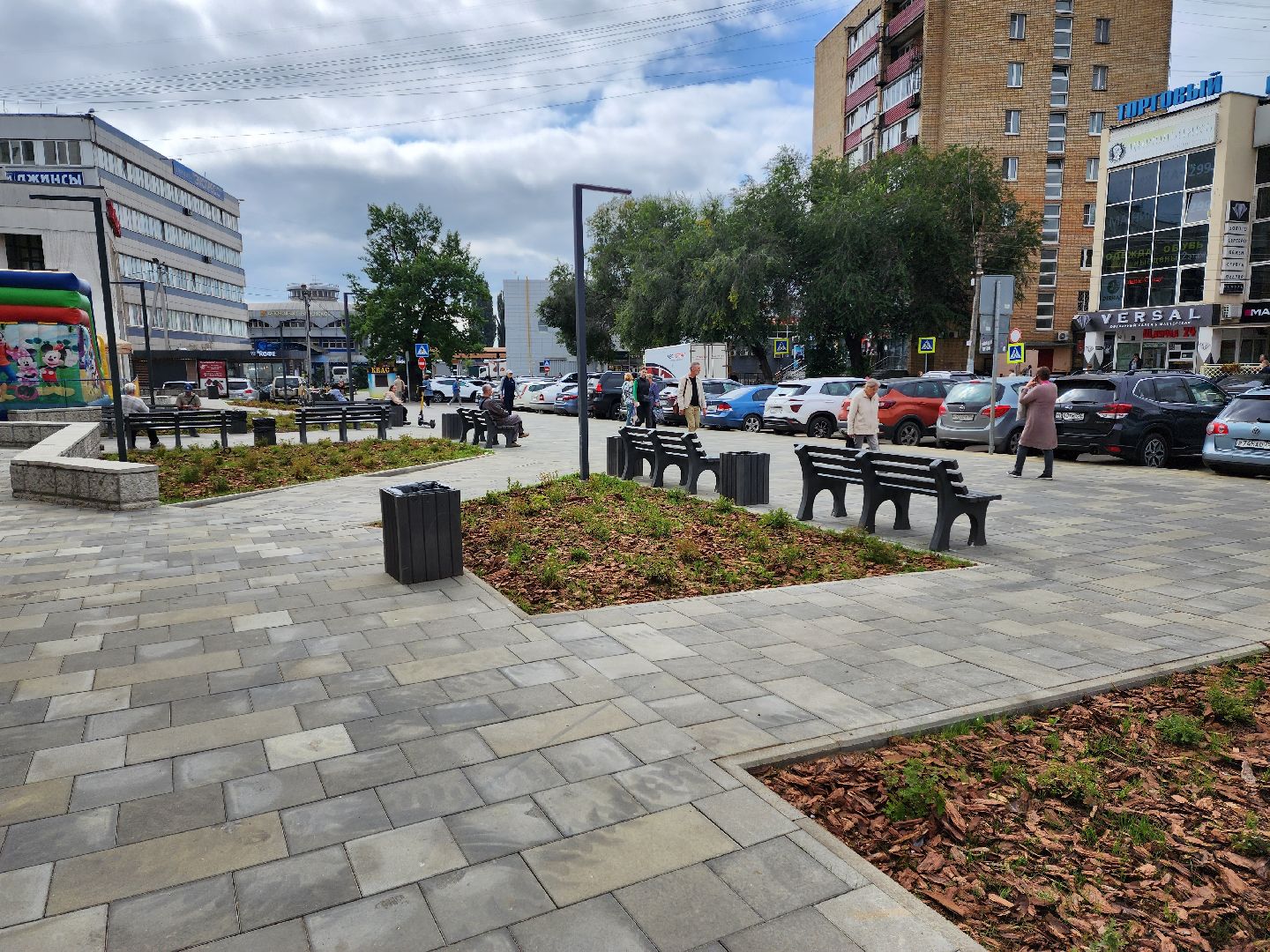 Раменское, благоустройство, площадь у кинотеатра Юбилейный