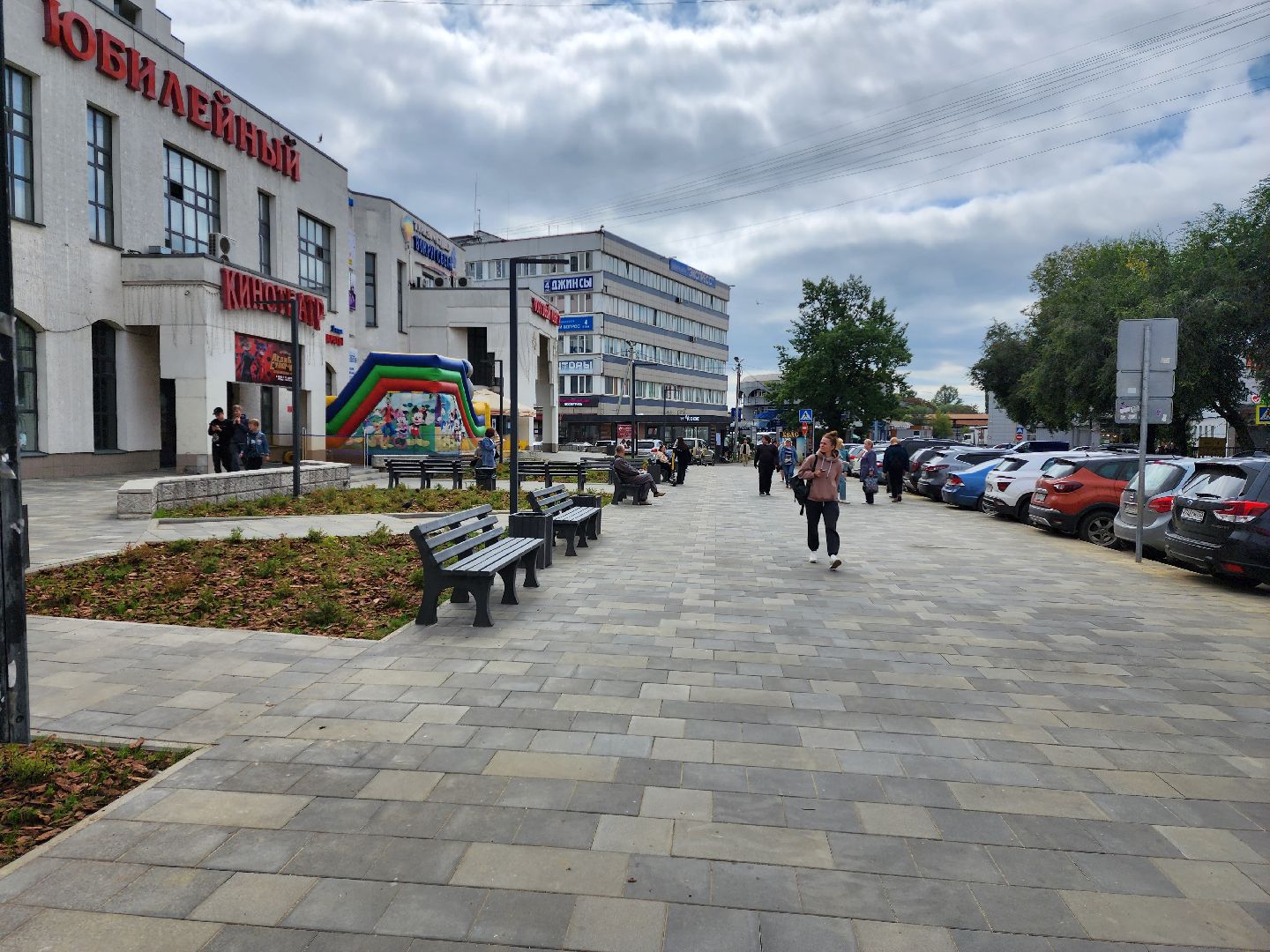 Раменское, благоустройство, площадь у кинотеатра Юбилейный