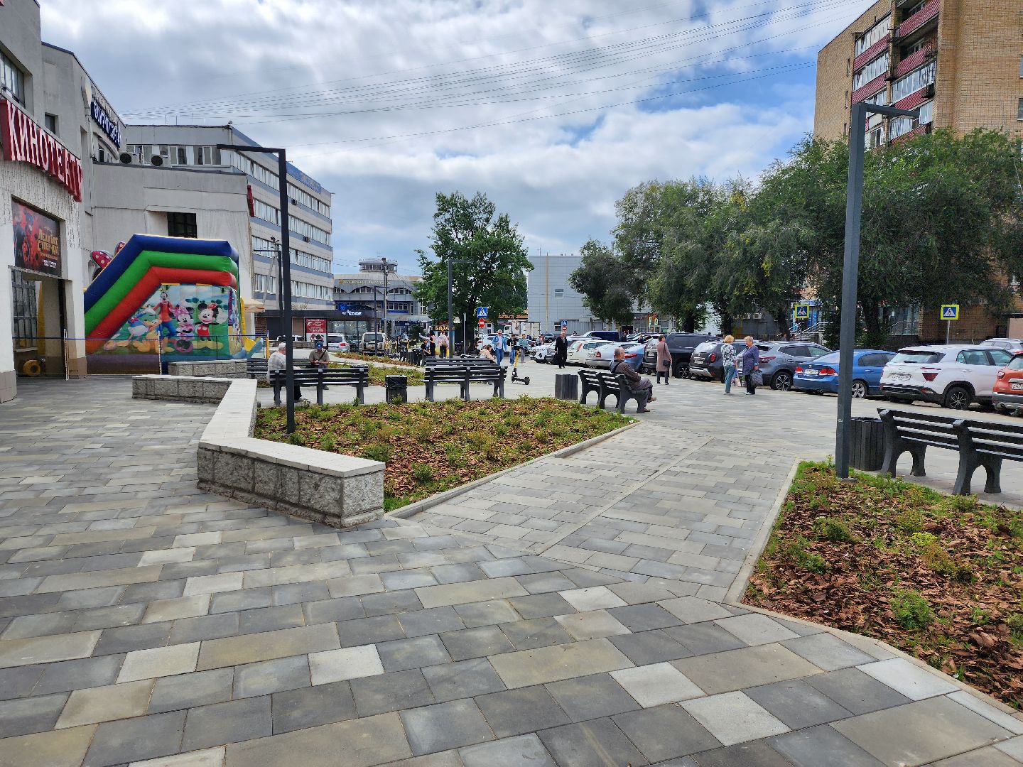 Раменское, благоустройство, площадь у кинотеатра Юбилейный