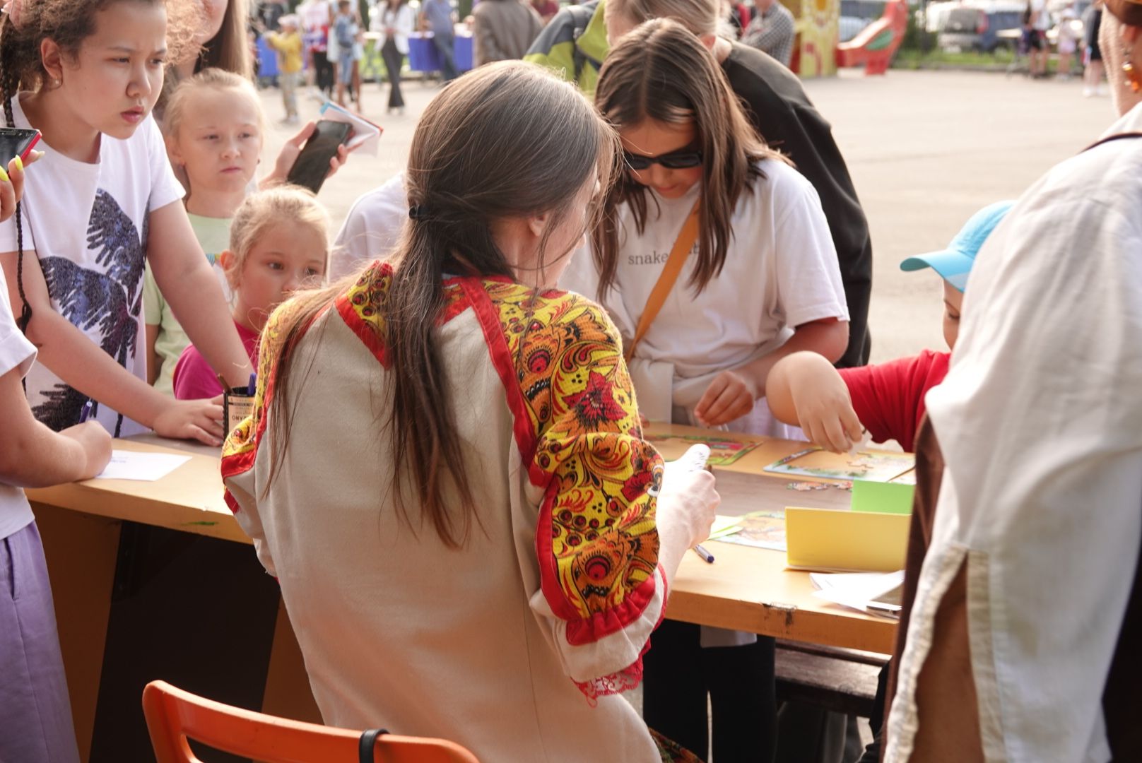 Сергиево-Посадский городской округ, Сергиев Посад, Парк, Скитские пруды, День флага, Праздник, Дети