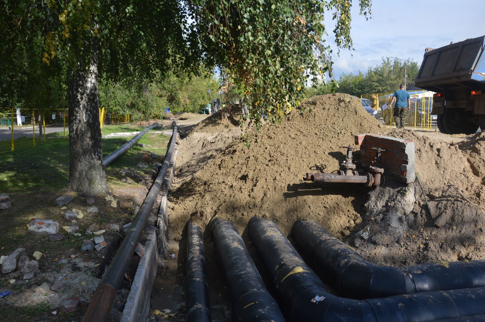 Шатура, ПАО Юнипро, газон, ландшафт, улицы, изменения