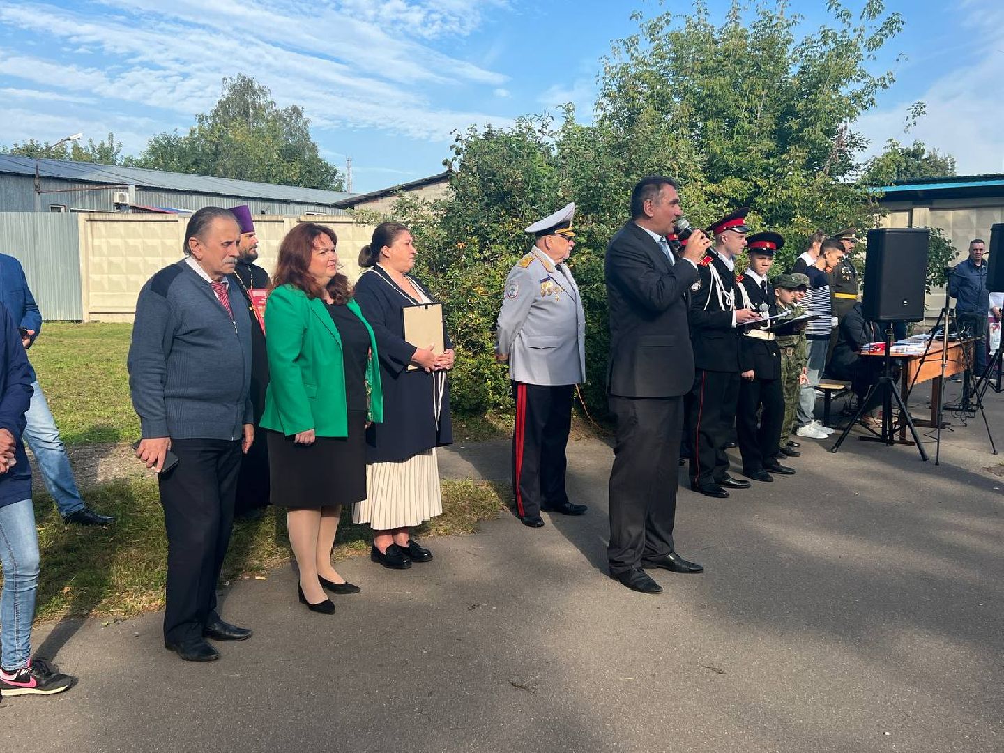 Солнечногорск, кадеты, праздник, линейка, молебен