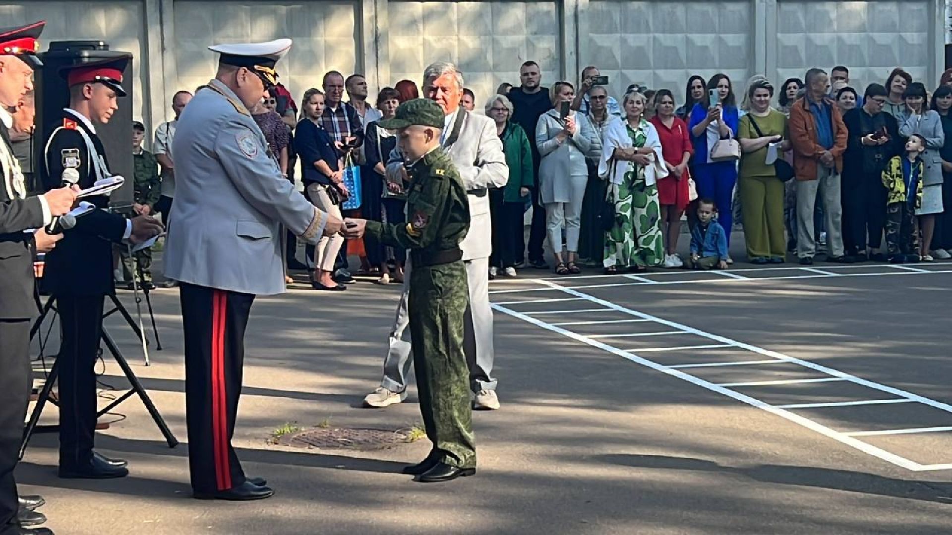 Солнечногорск, кадеты, праздник, линейка, молебен