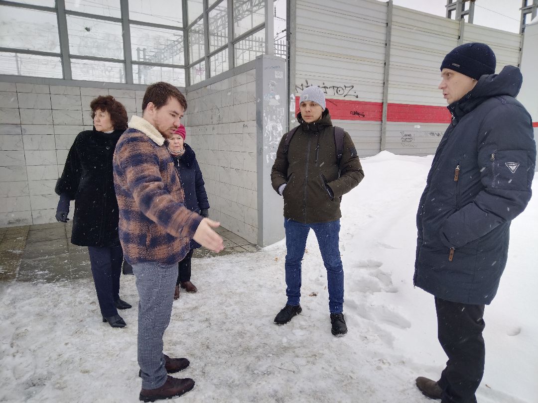 Благоустройство, подземный переход, пандус, подъёмник, платформа