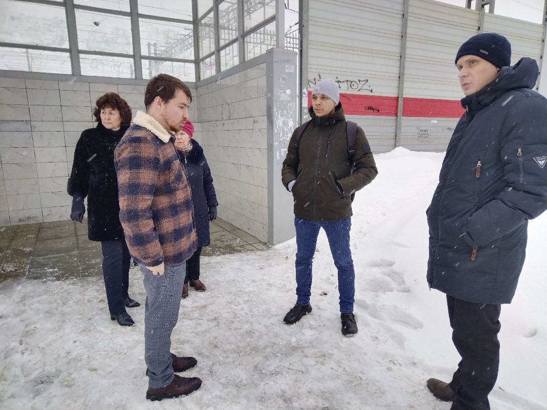 Благоустройство, подземный переход, пандус, подъёмник, платформа