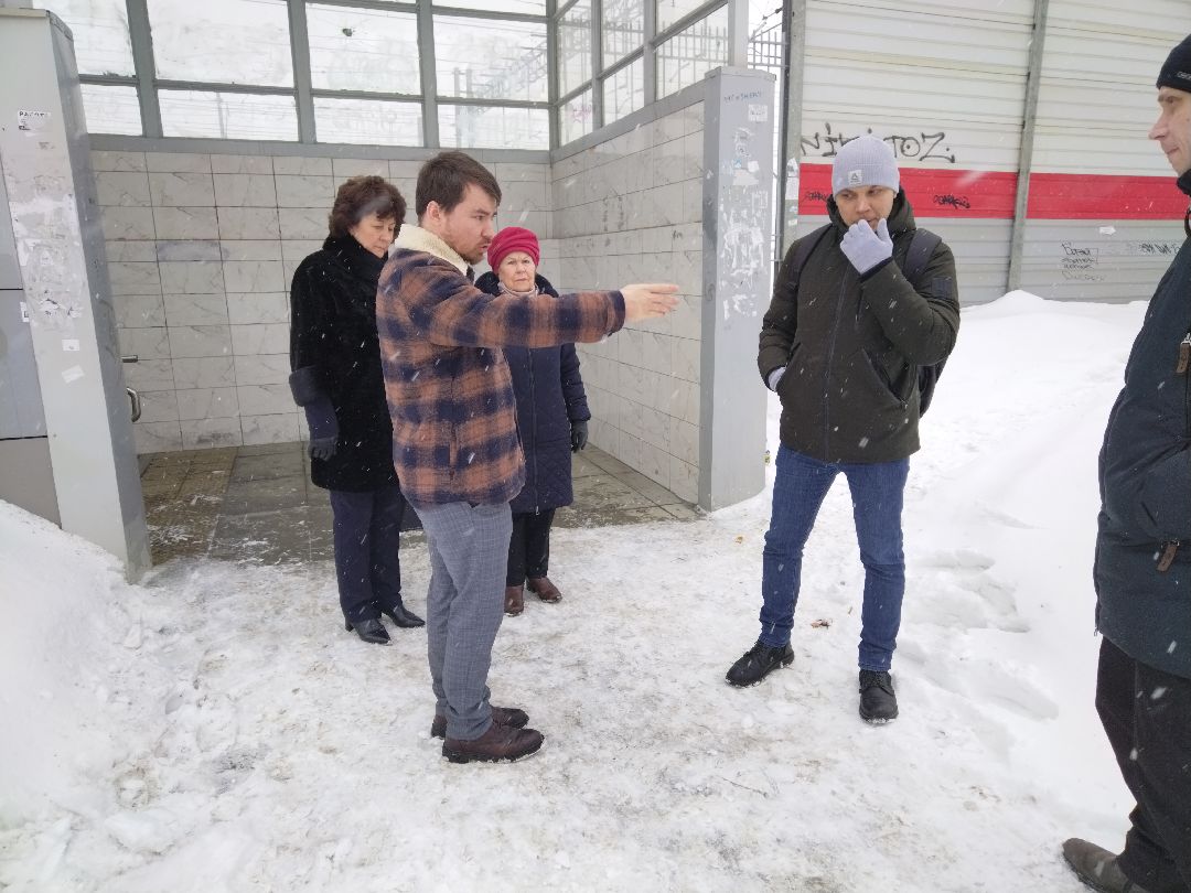 Благоустройство, подземный переход, пандус, подъёмник, платформа