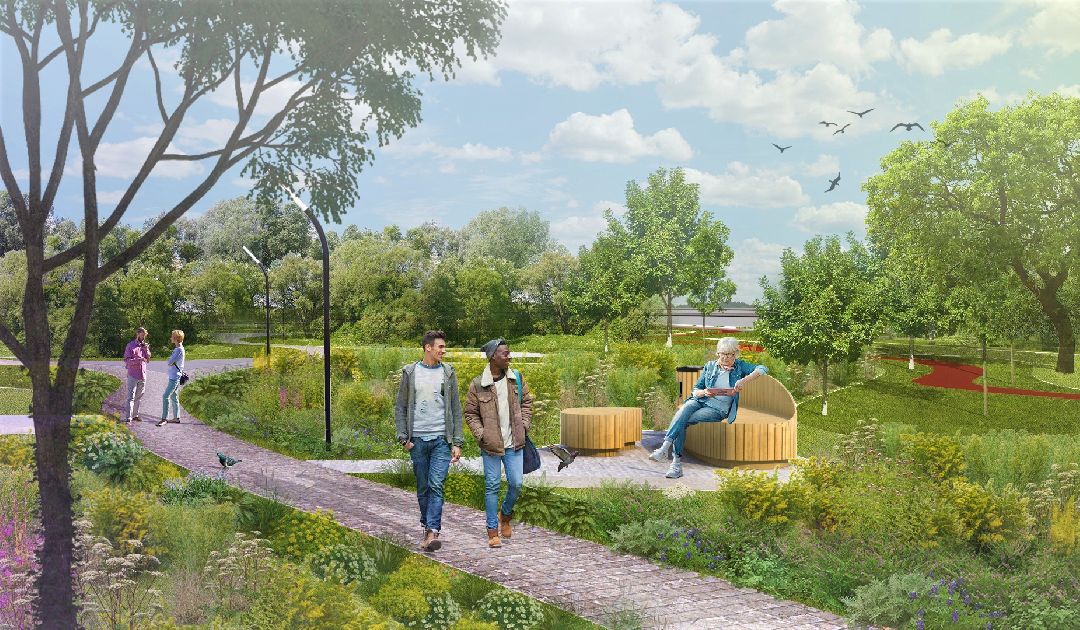 благоустройство, парк, арт-объект, деревья, облепиха, облепиховый сад, Реутов