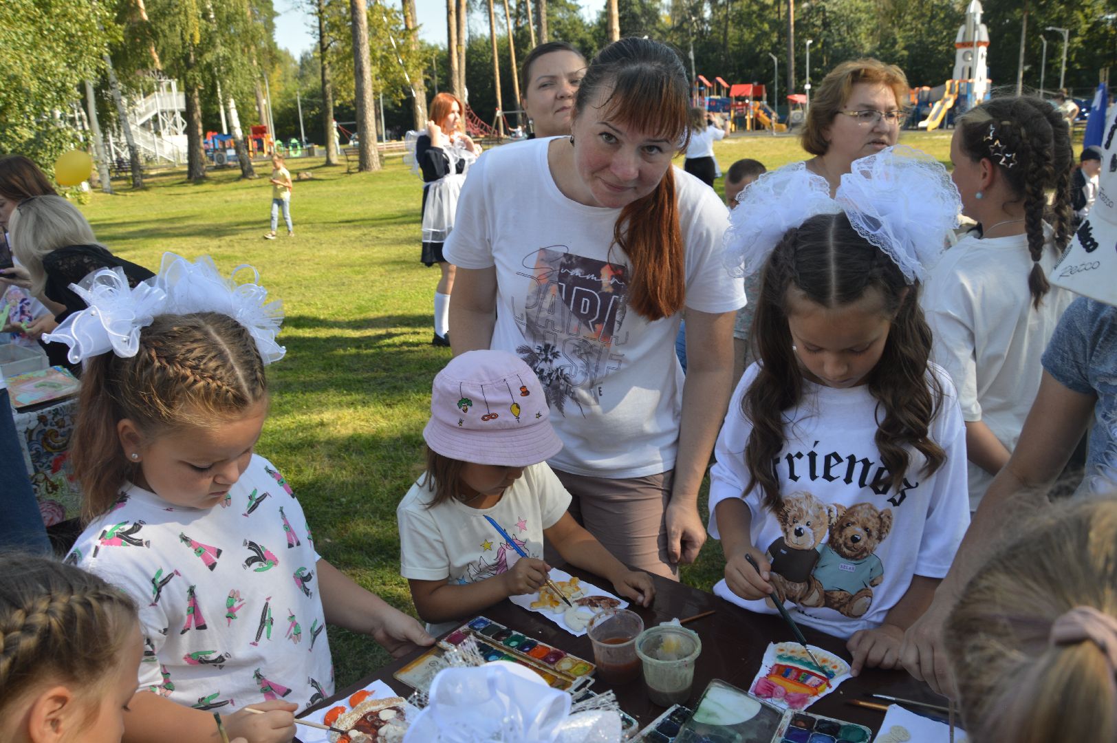 Шатура, парк, 1 сентября, День знаний