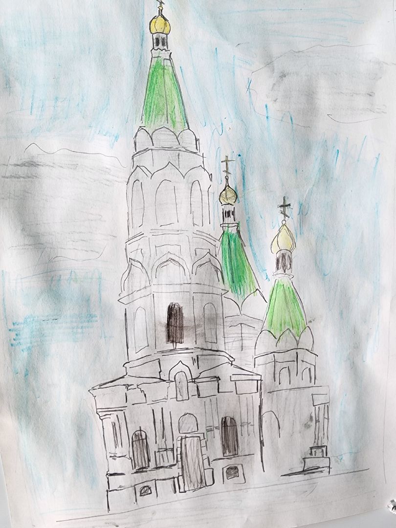 Егорьевск, храм, Александра Невского, рисунки, дети,