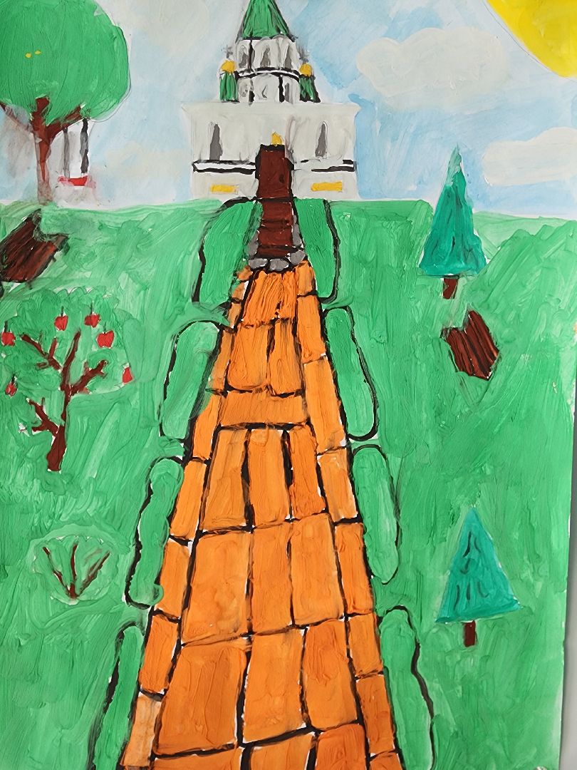 Егорьевск, храм, Александра Невского, рисунки, дети,