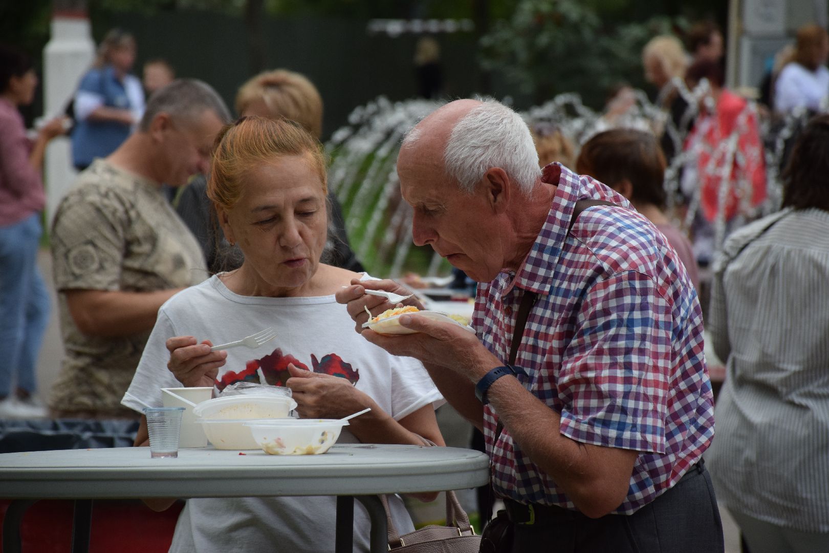 Павловский Посад, городской округ Павловский Посад, люди, парк, лето, еда, фестиваль