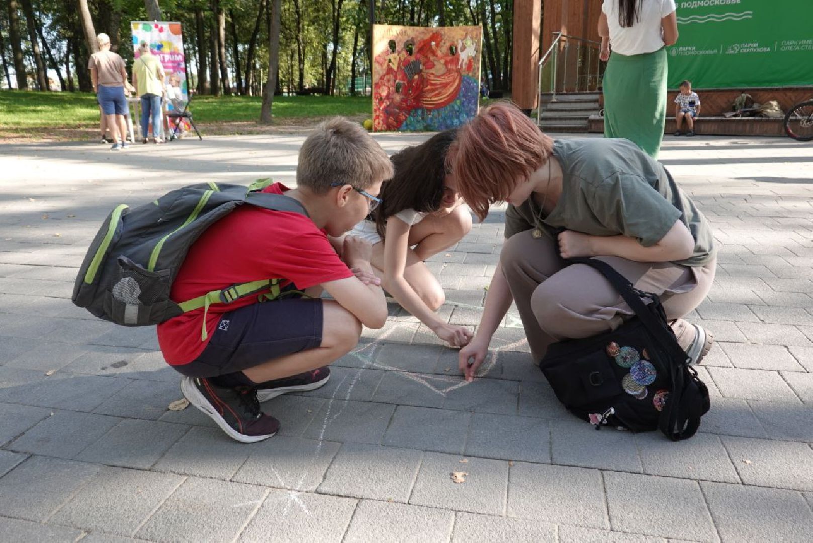 Серпухов, Подмосковье, парк, дети, День знаний, губернатор