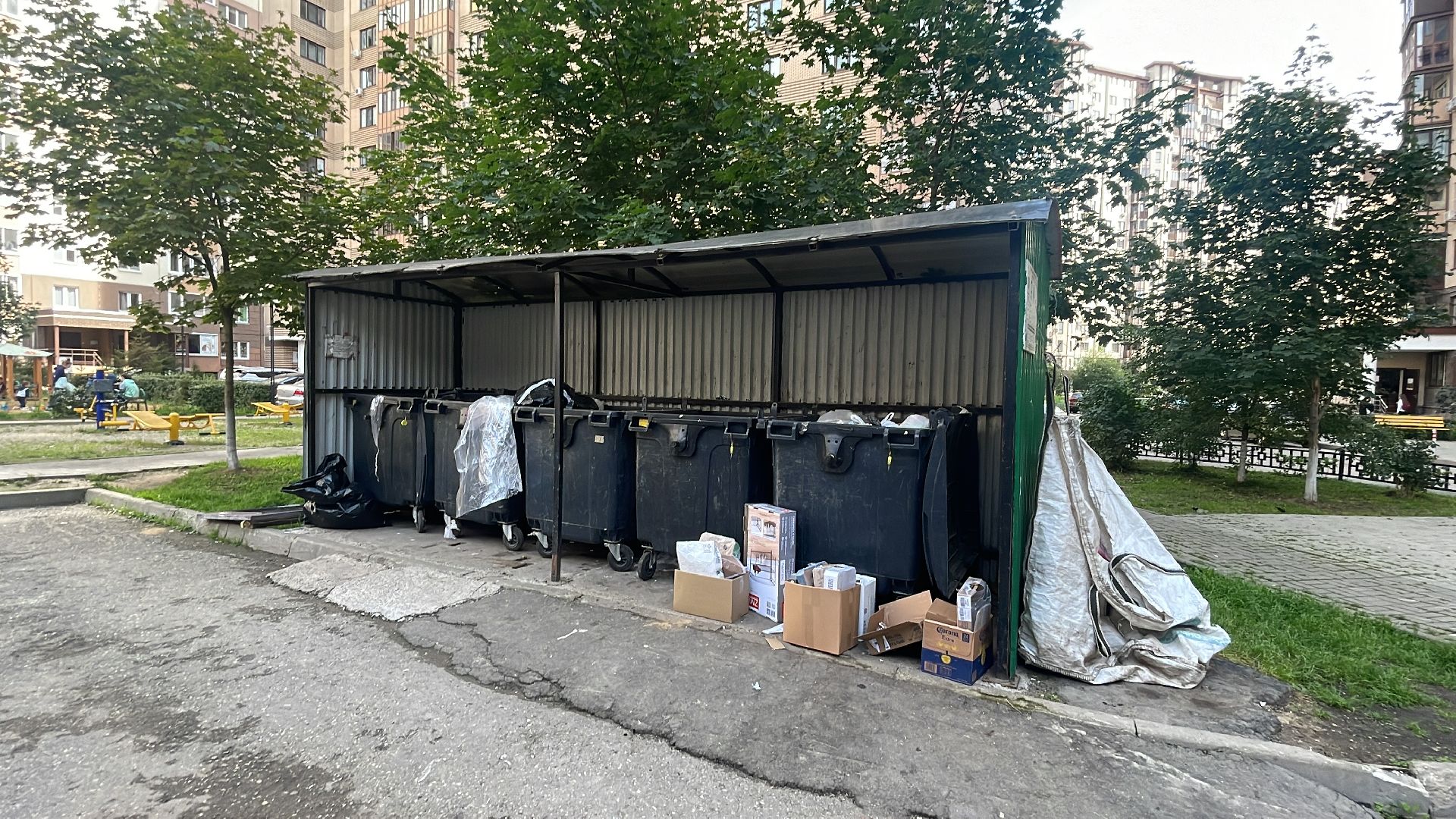 Одинцово, Гусарская баллада, мусор, пожар