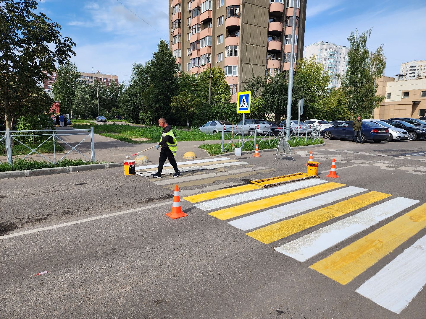 зебра, пешеходный переход, дорожная разметка, серпухов, улица юбилейная,