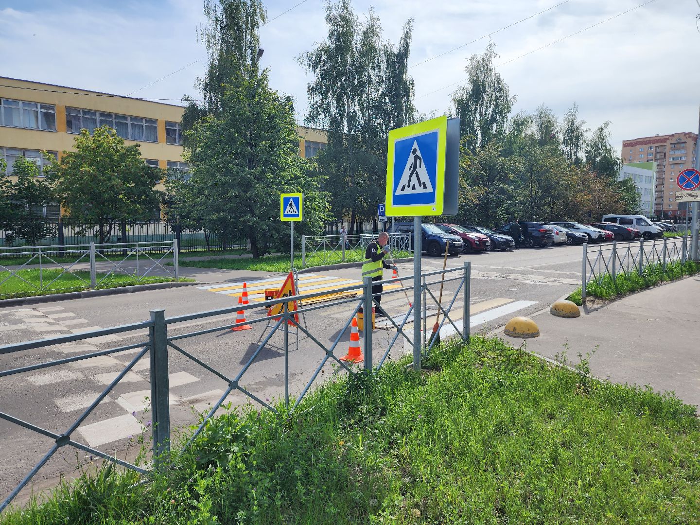 зебра, пешеходный переход, дорожная разметка, серпухов, улица юбилейная,