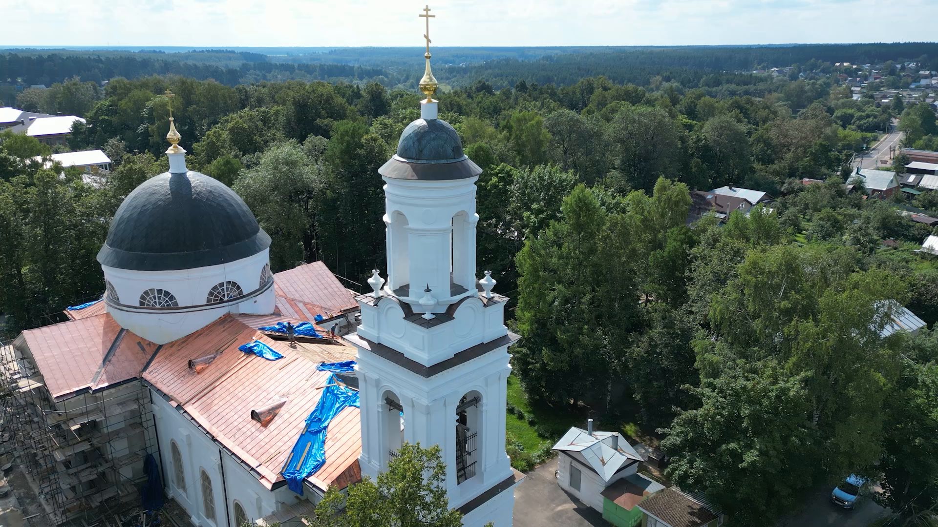 храм, туризм,фряново, видео с коптера,