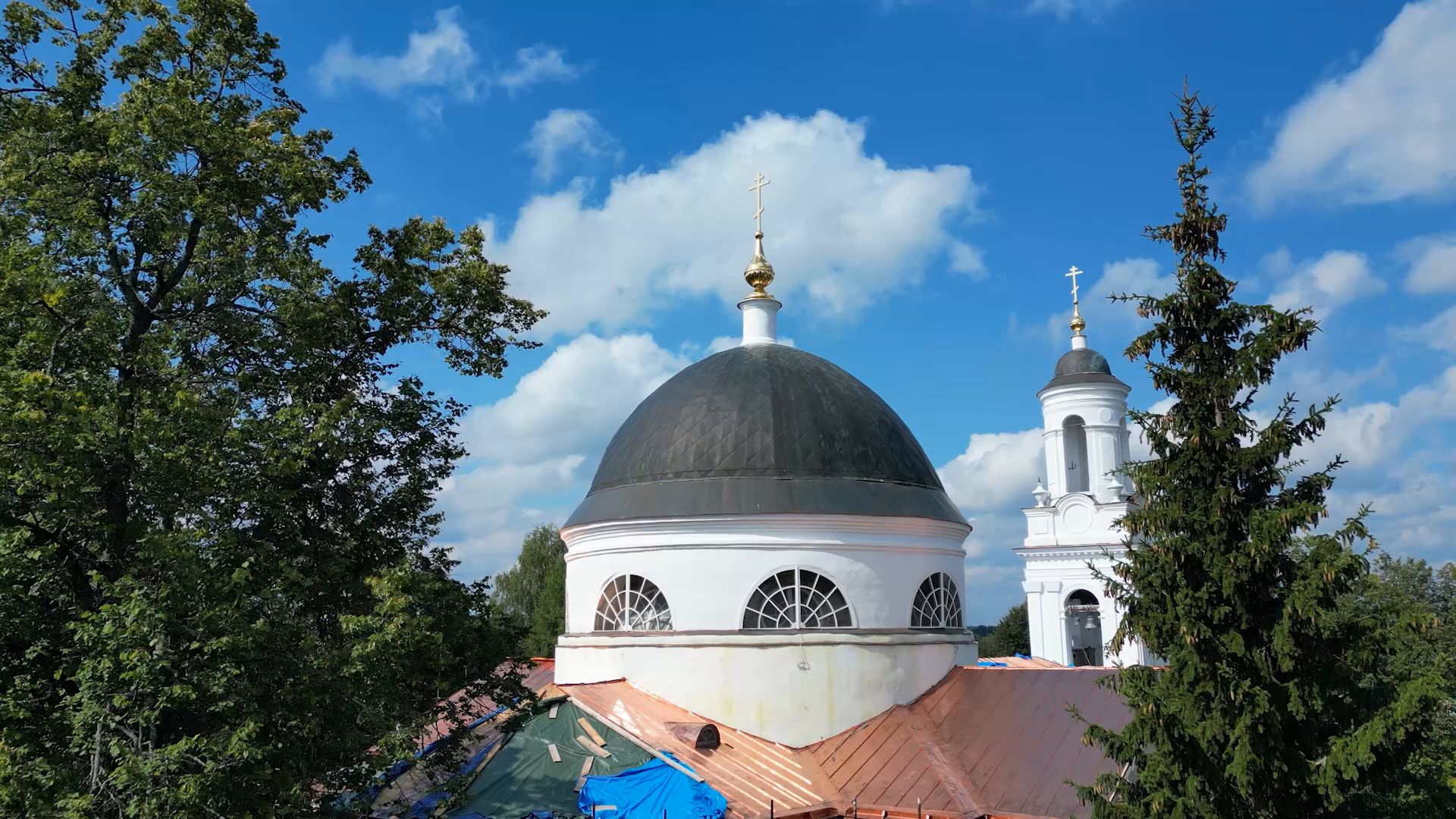 храм, туризм,фряново, видео с коптера,