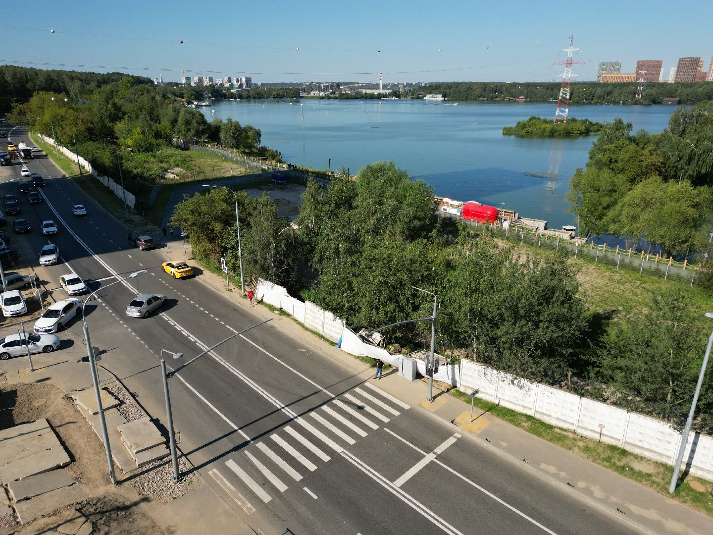 мякиннико, дорога,шоссе, видео с коптера,