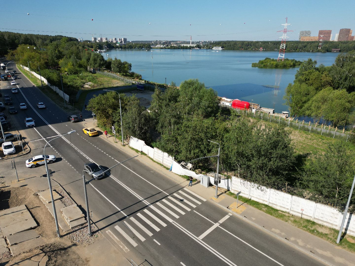 мякиннико, дорога,шоссе, видео с коптера,