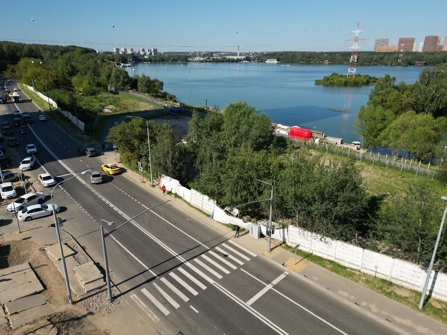 мякиннико, дорога,шоссе, видео с коптера,