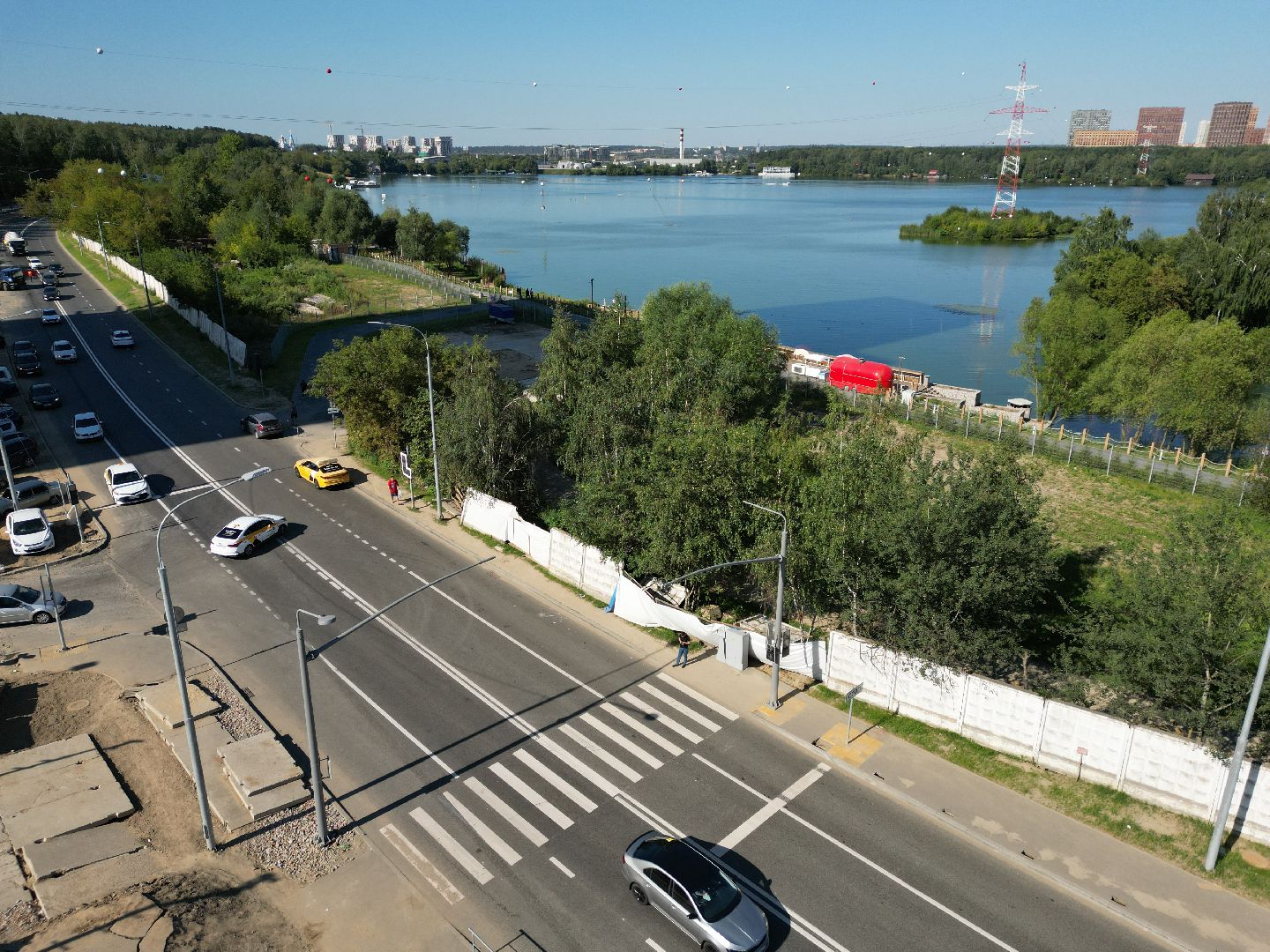 мякиннико, дорога,шоссе, видео с коптера,