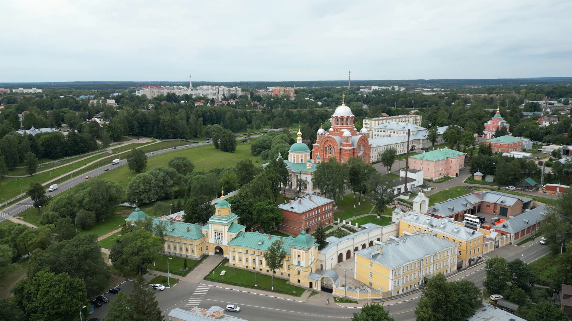 монастырь, сергиев посад,туризм, видео с коптера,