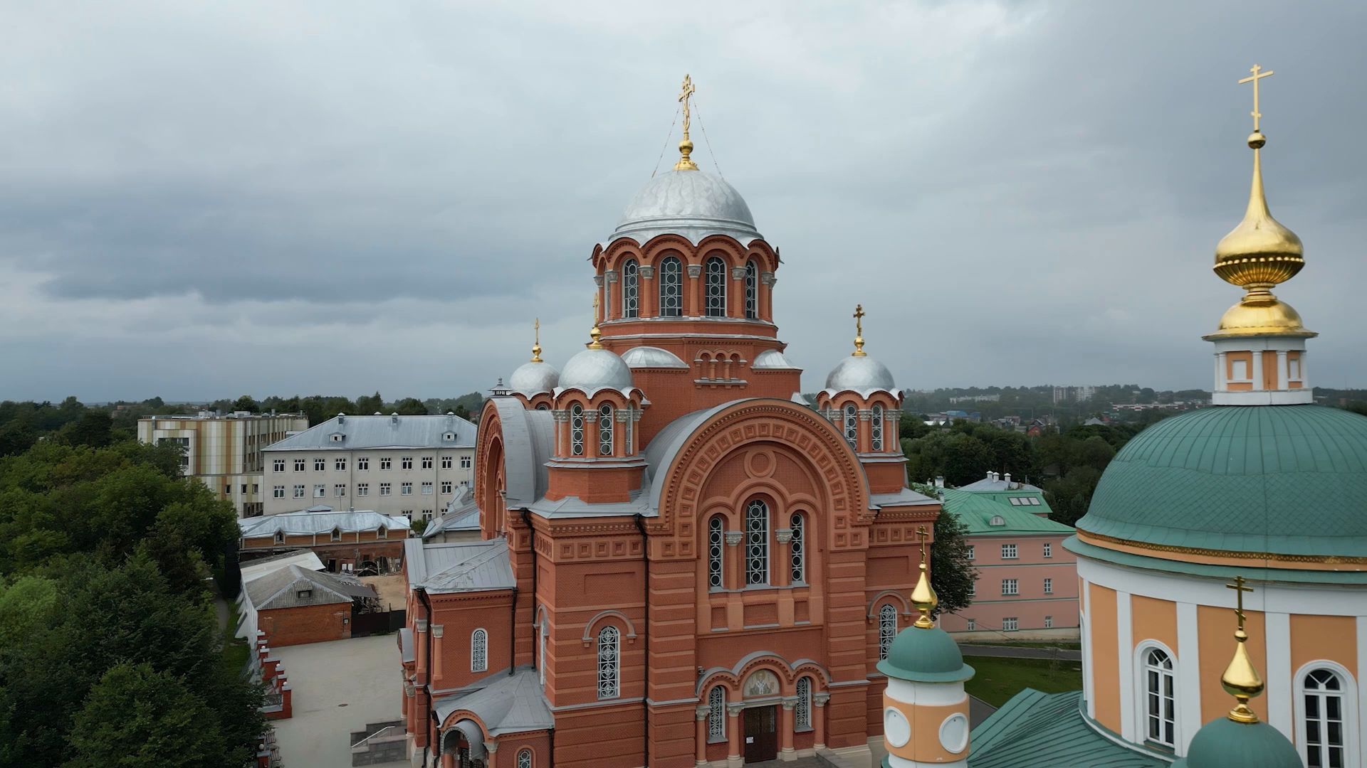 монастырь, сергиев посад,туризм, видео с коптера,