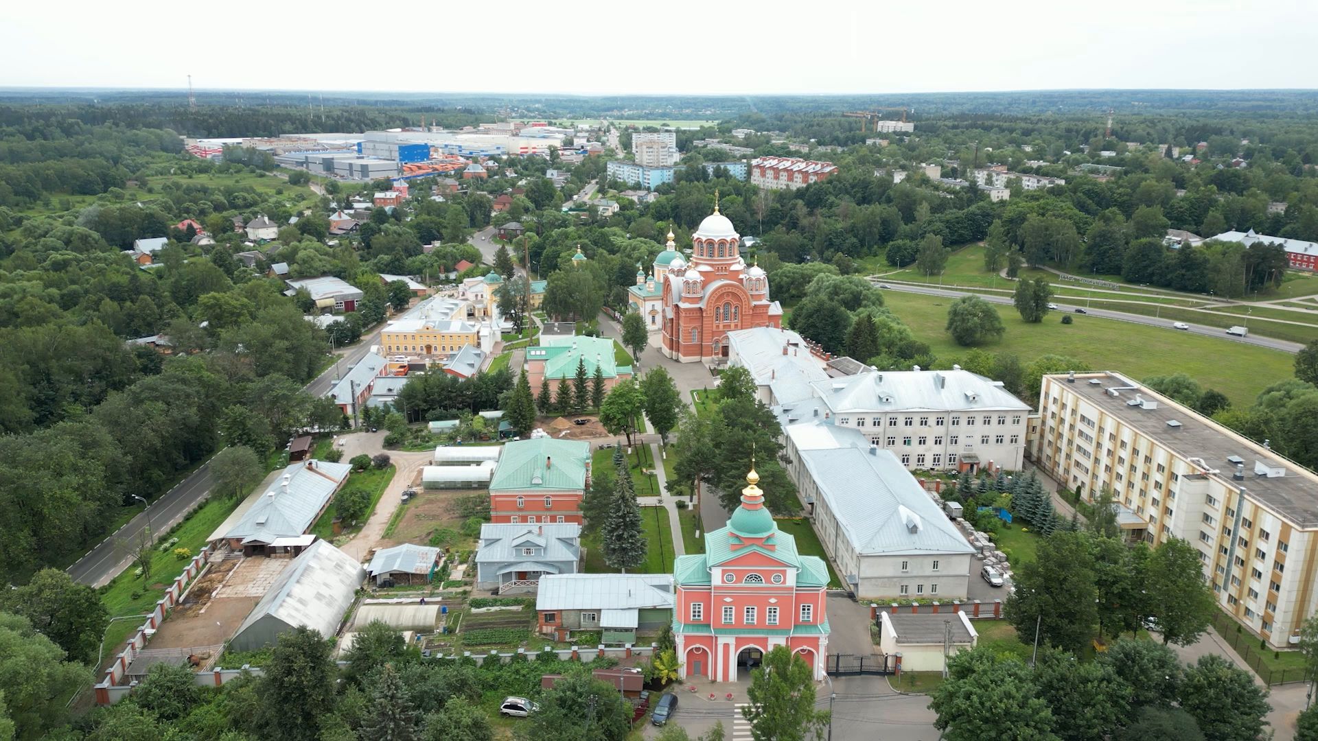 монастырь, сергиев посад,туризм, видео с коптера,