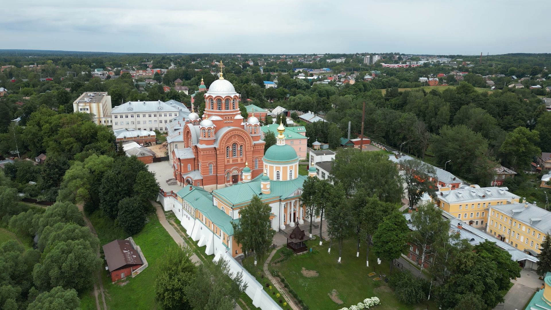 монастырь, сергиев посад,туризм, видео с коптера,