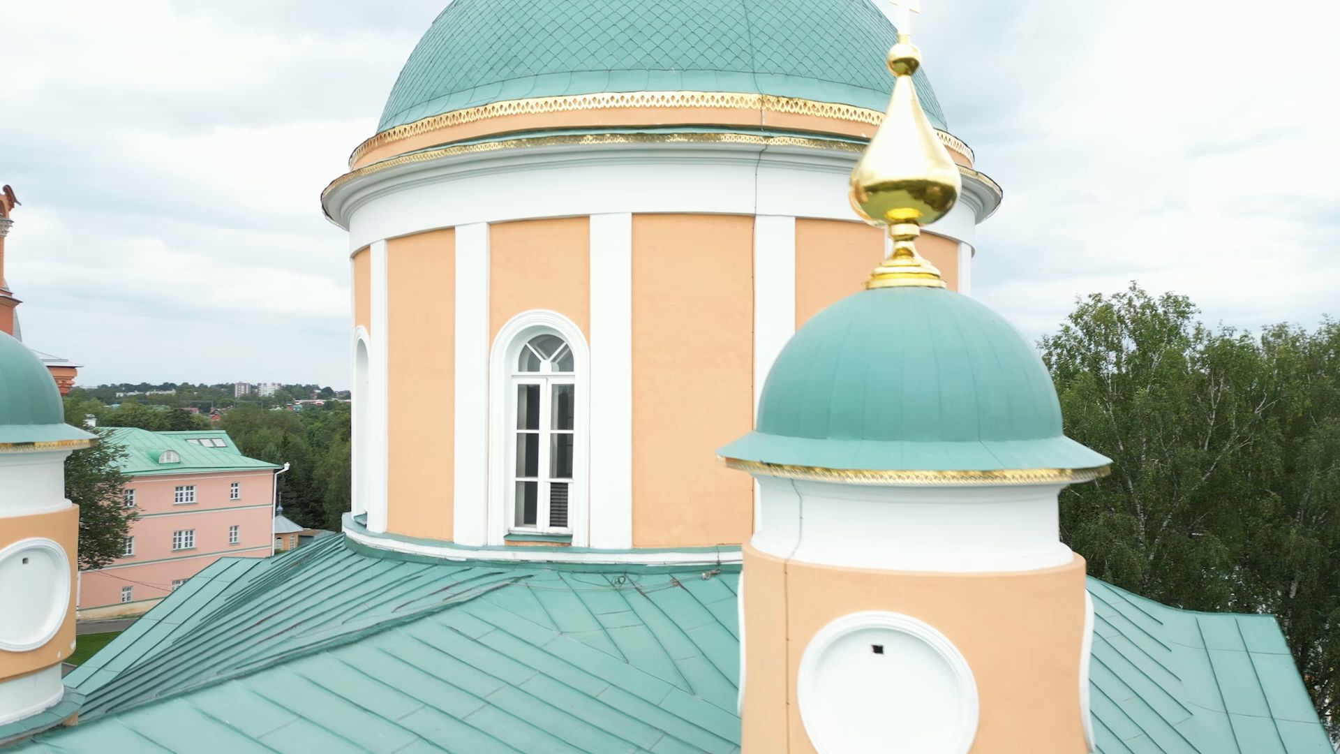 монастырь, сергиев посад,туризм, видео с коптера,