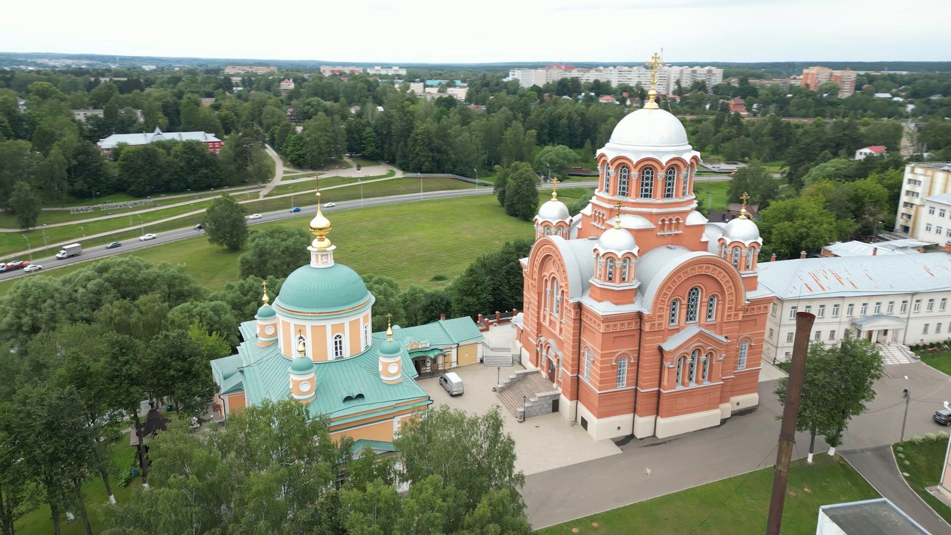 монастырь, сергиев посад,туризм, видео с коптера,