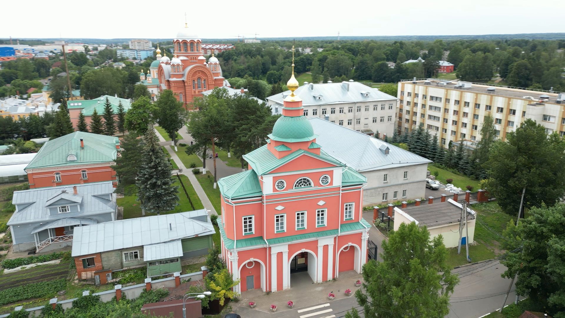 монастырь, сергиев посад,туризм, видео с коптера,