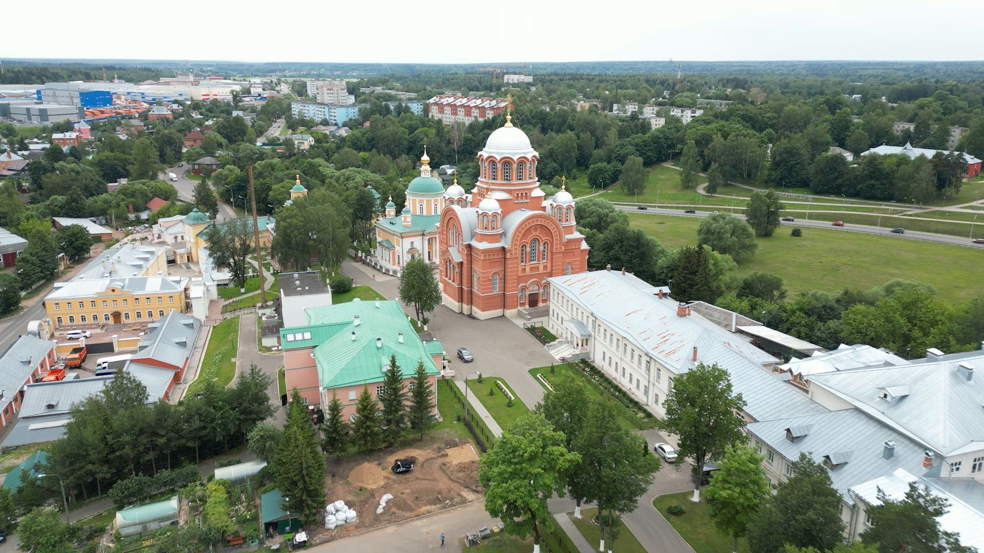 монастырь, сергиев посад,туризм, видео с коптера,
