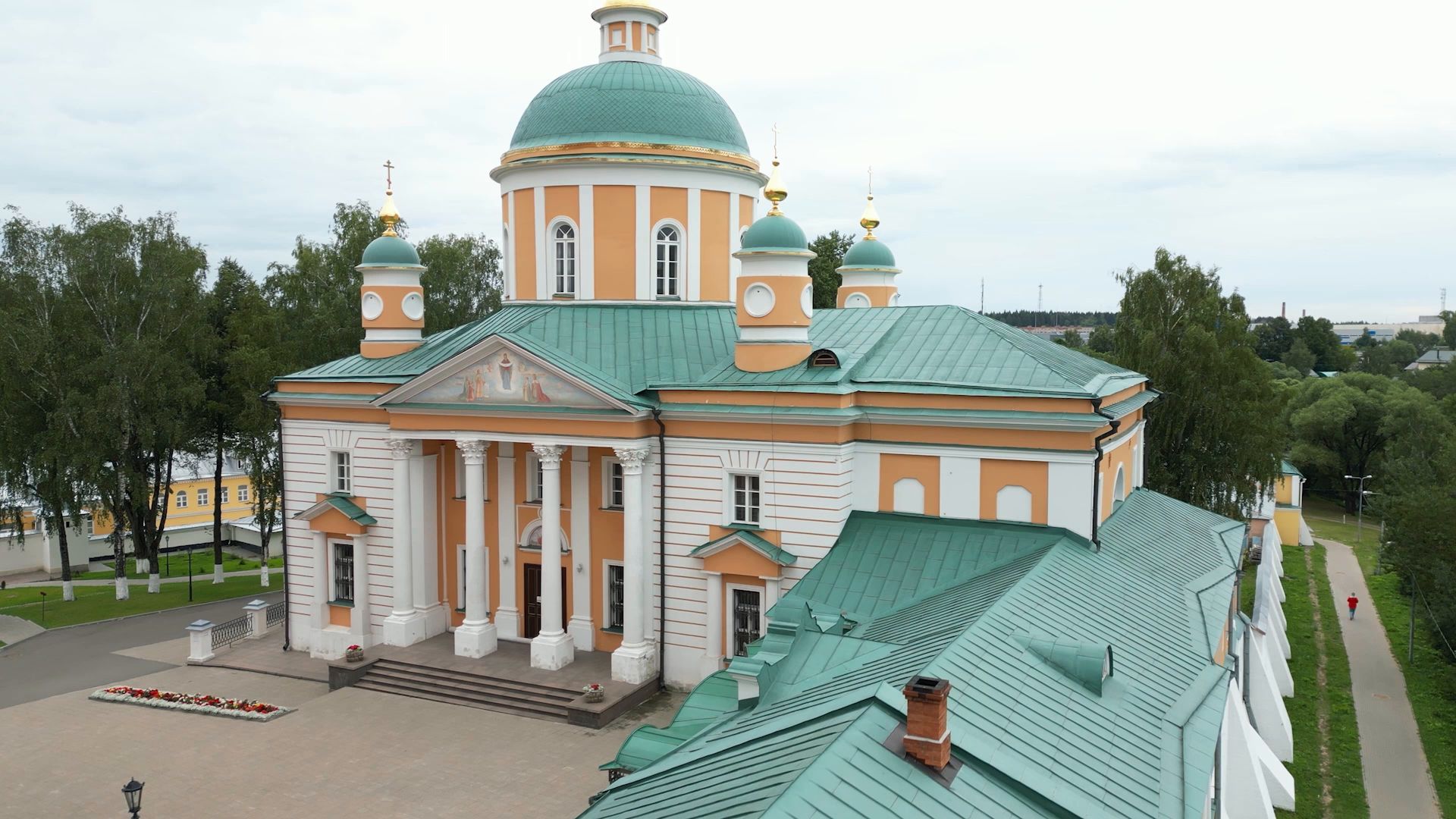 монастырь, сергиев посад,туризм, видео с коптера,