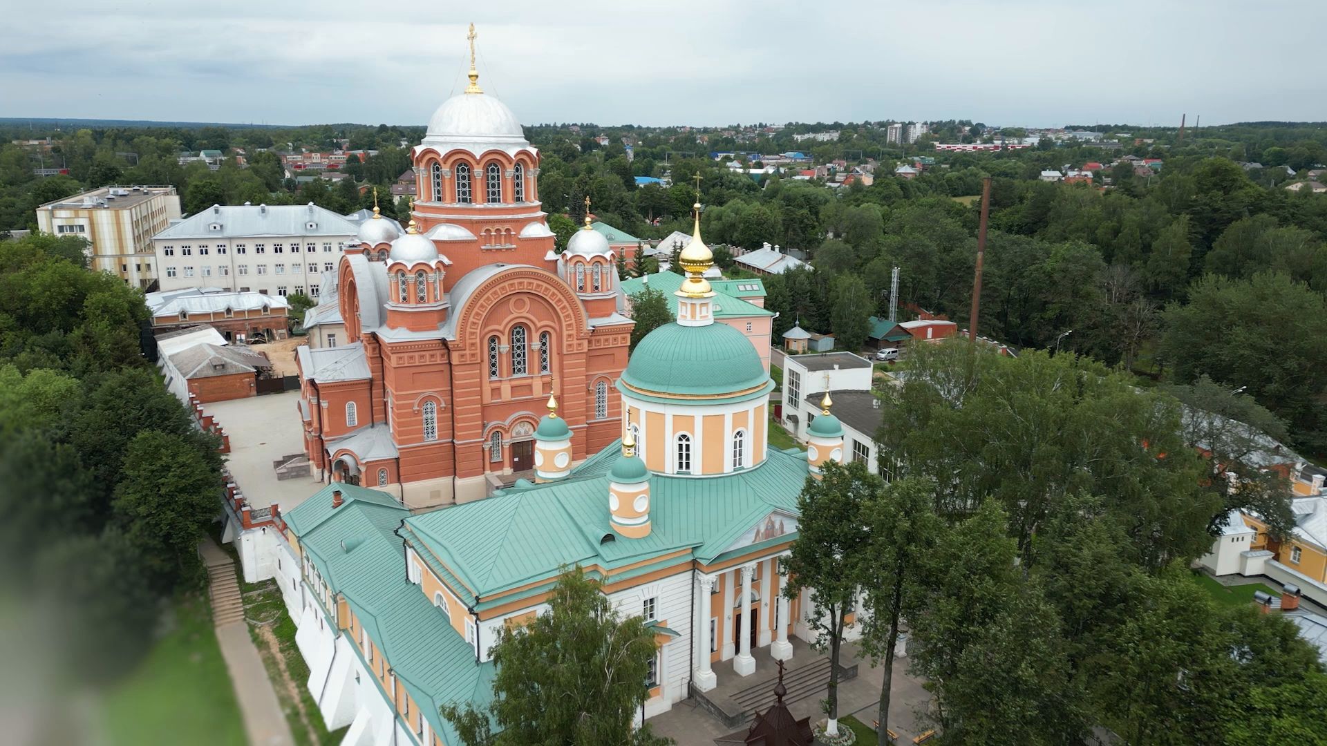 монастырь, сергиев посад,туризм, видео с коптера,