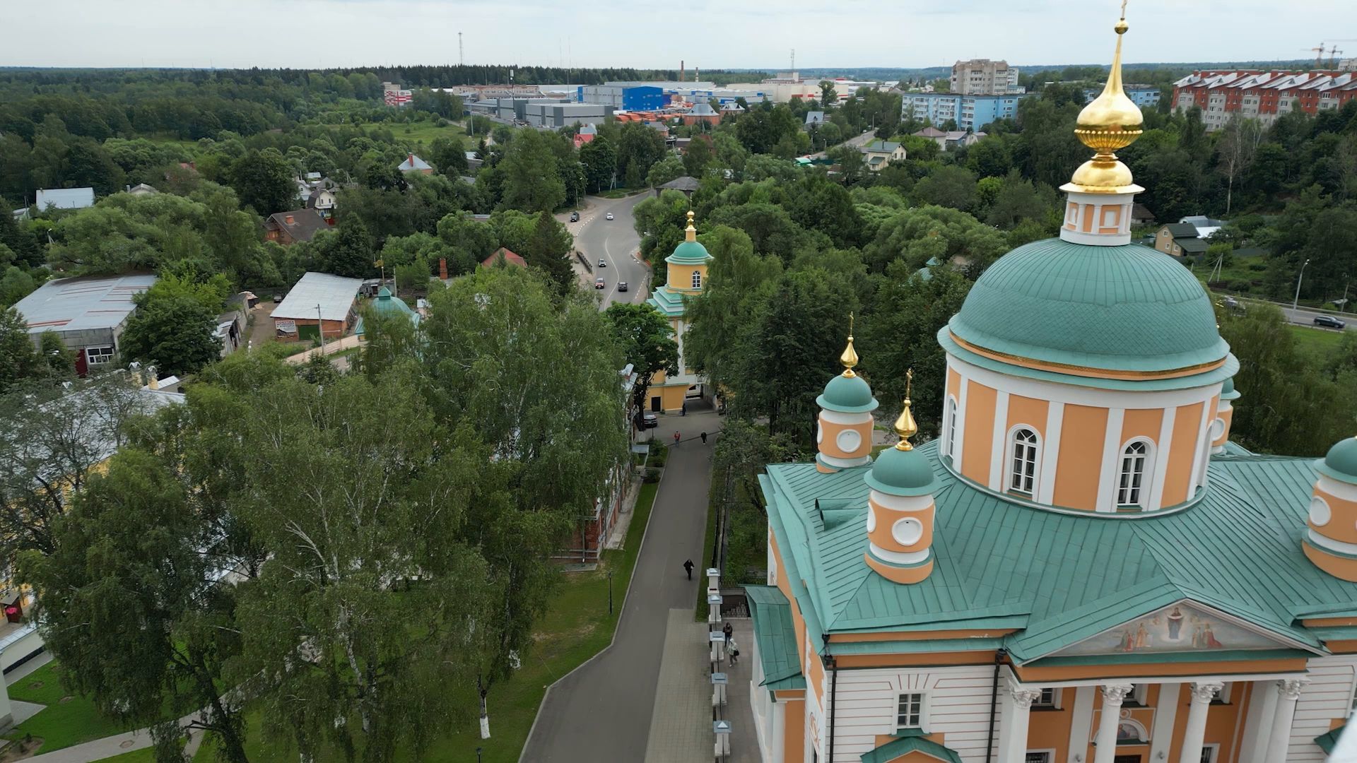 монастырь, сергиев посад,туризм, видео с коптера,